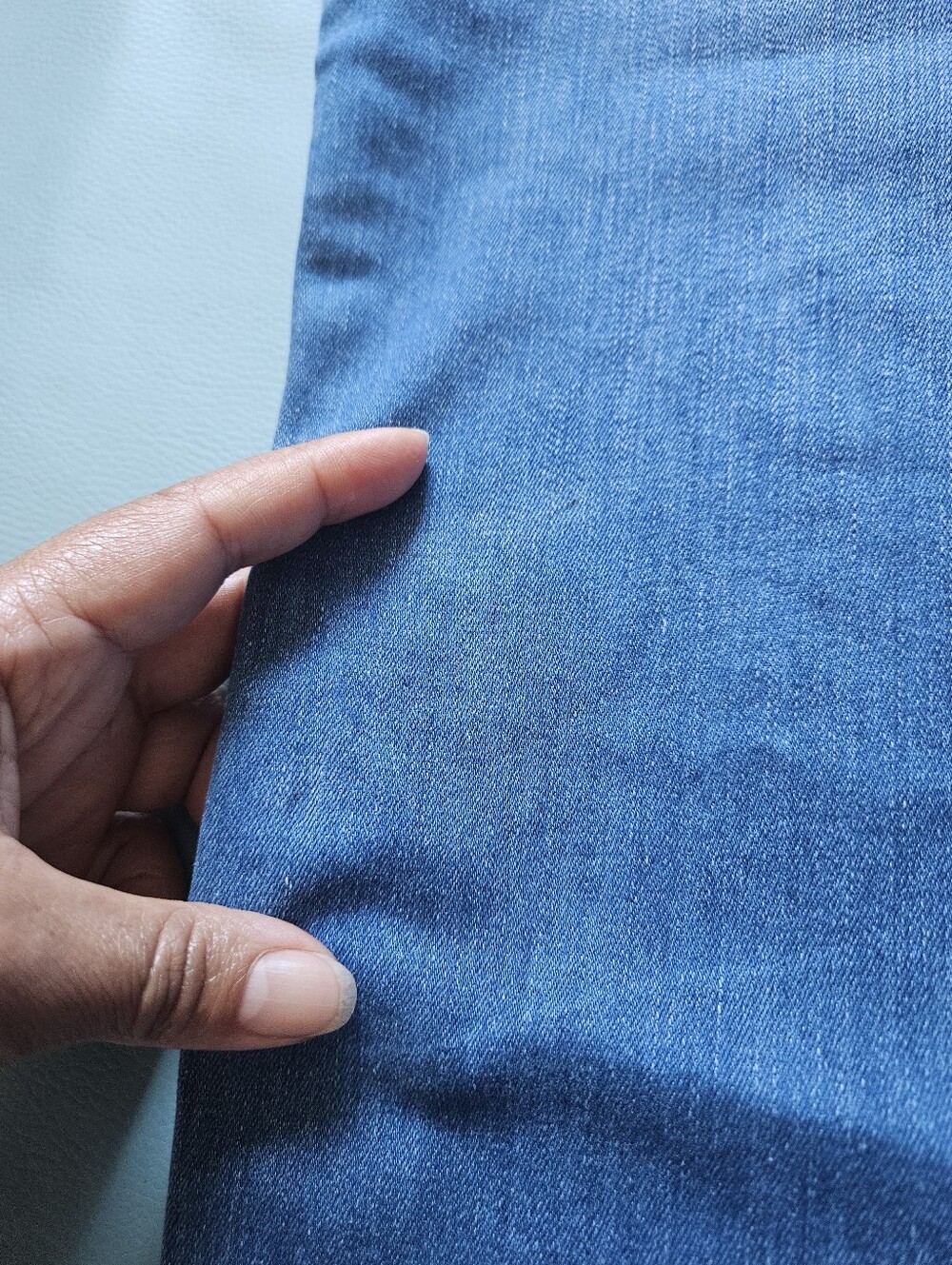 Frank & Eileen Wicklow Italian Chino in 1977 Denim Wash size 10 - Picture 10 of 11